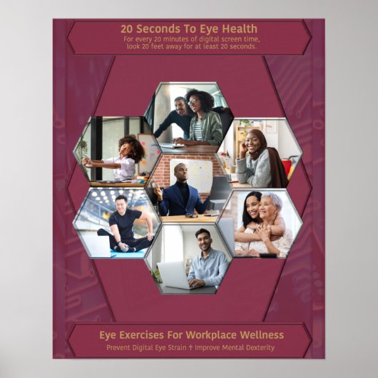 20秒の目の健康 ポスター (正面)