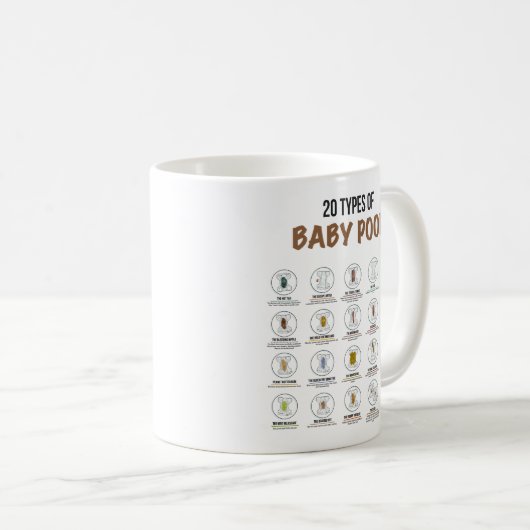 20種類のベビーウンチ11ozコーヒーマグ コーヒーマグカップ (正面右)