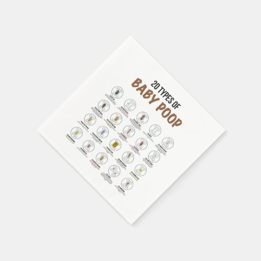 20種類のベビーウンチ(50)紙ナプキン スタンダードカクテルナプキン (角)