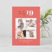 20種類のボールドグラフィックマルチフォト新年 シーズンカード (スタンド正面)