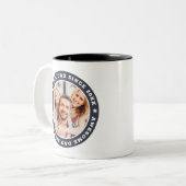 20素晴らしXX以降のパパ写真モダンシンプル ツートーンマグカップ (正面左)