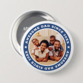 20素晴らしXX以降のパパ写真モダンシンプル 缶バッジ (正面&裏面)