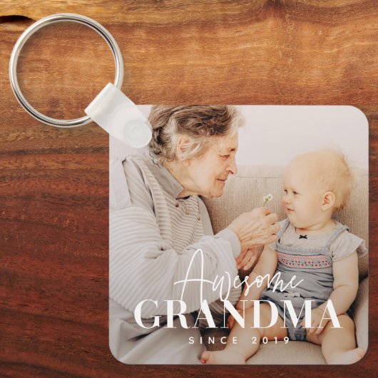 20素晴らしXX年からシンプルおばあエレガントちゃん キーホルダー (正面)