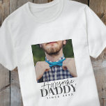 20素晴らしXX年のダディシンプルエレガント Tシャツ<br><div class="desc">セリシンプルフとモダンタイポグラフィで構成され、デザイン写真を追加カスタムする</div>