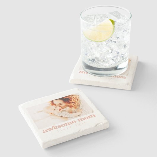 20素晴らしXX年の母モダン母の日から ストーンコースター (横)