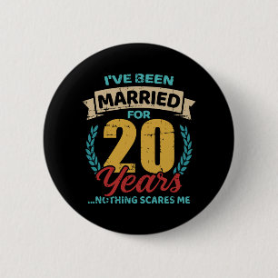 20結婚した年20周年結婚の 缶バッジ