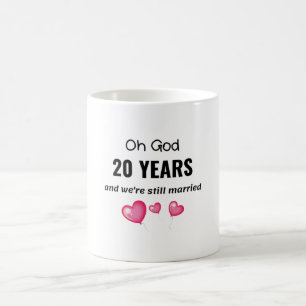 20結婚周年おもしろい記念品 コーヒーマグカップ