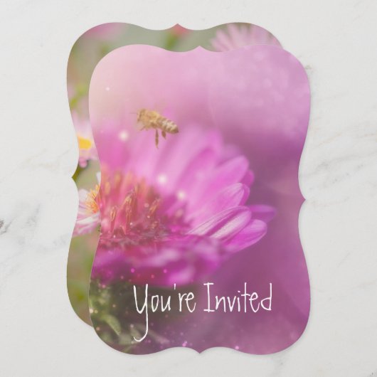 20結婚周年記念アスター園花Inv 招待状 (正面/裏面)