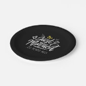 20結婚周年 ペーパープレート (アングル)