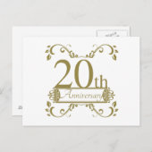 20結婚周年 ポストカード (正面/裏面)