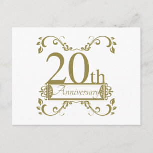 20結婚周年 ポストカード