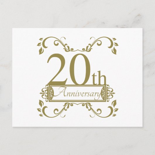 20結婚周年 ポストカード (正面)
