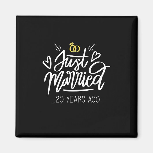 20結婚周年 マグネット (正面)