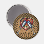 20結婚周年 マグネット (正面/裏面)