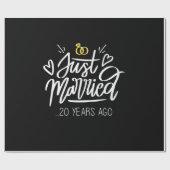 20結婚周年 ラッピングペーパー (フラット)