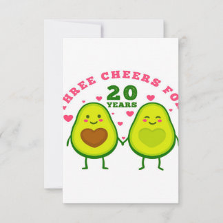 20結婚周年| 夫ギフトRSVP ca 出欠カード