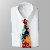 #20花柄 ネクタイ (タイ)