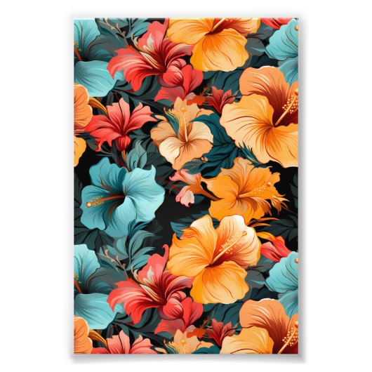 #20花柄 フォトプリント            (正面)