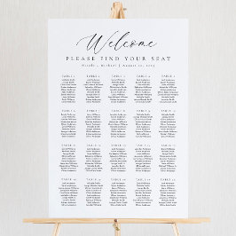 20表ウェルカムシーティングチャート ポスター