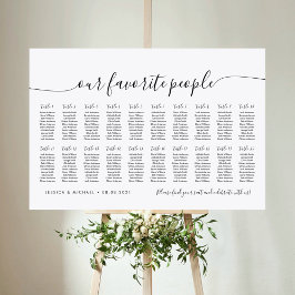 20表エレガント人お気に入りの席表 ポスター