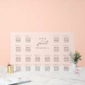 20表フロステッド・アクリル製座席表 アクリルサイン (ウェディング)