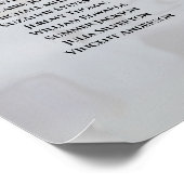 20表（白）反射結婚の座席表 ポスター (角)