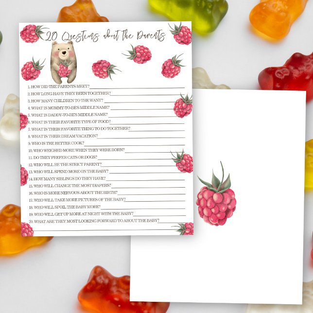 20親に関する質問 – ベビーシャワーゲーム (クリエイターアップロード済み)