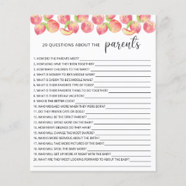 20親の赤ちゃんシャワーゲームに関する質問