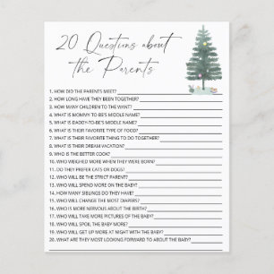 20親の赤ちゃんシャワーゲームに関する質問