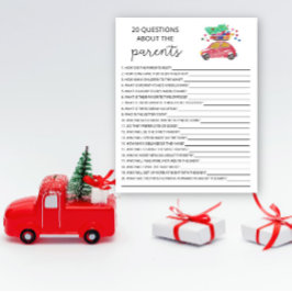 20親の赤ちゃんシャワーゲームに関する質問