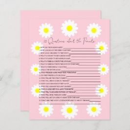 20親の赤ちゃんシャワーゲームに関する質問