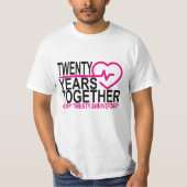 20記念日一緒の20年。 Tシャツ (正面)