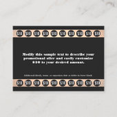 20訪問美しいサロンパンチカード ロイヤリティカード (正面)