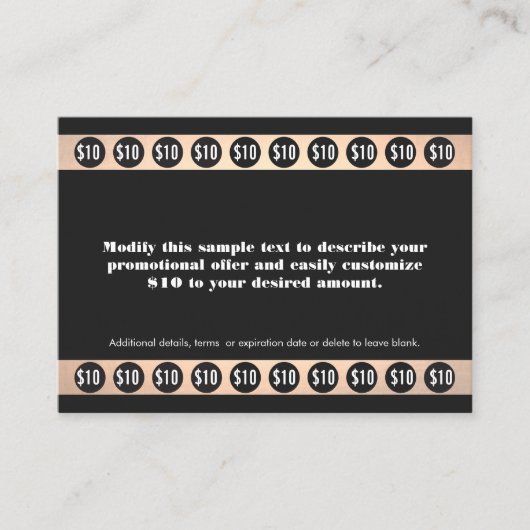 20訪問美しいサロンパンチカード ロイヤリティカード (正面)