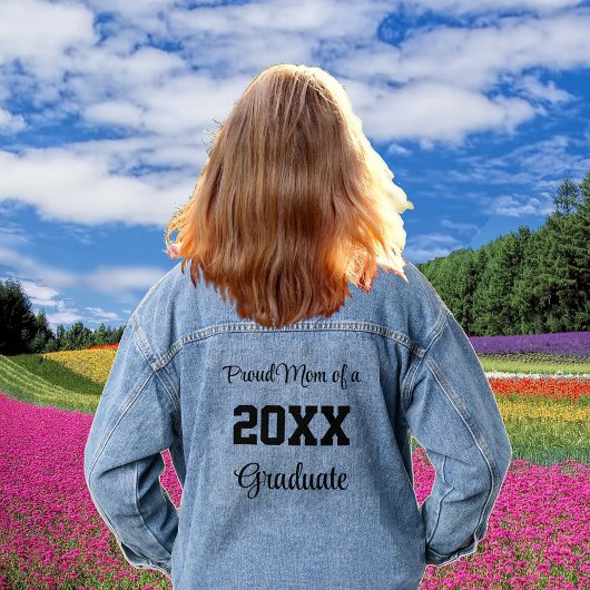20誇りを持ったXXの卒業生の母 デニムジャケット