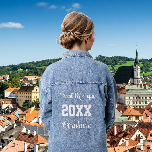 20誇りを持ったXXの卒業生の母 デニムジャケット