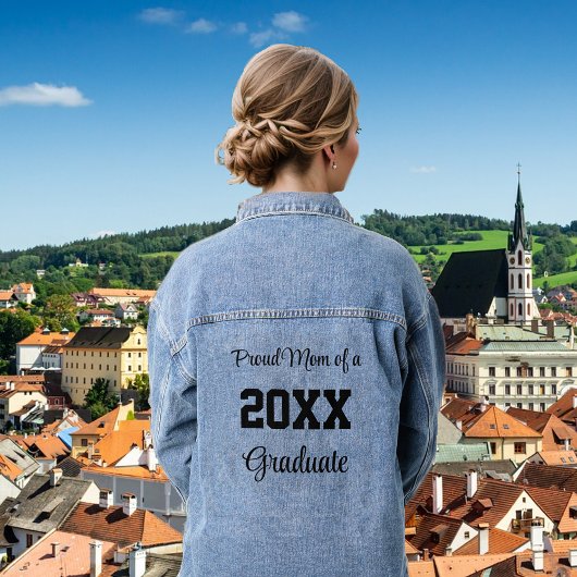 20誇りを持ったXXの卒業生の母 デニムジャケット