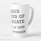 20誇りを持ったXXの大学院生の父親が名前を追加 カフェラテマグ (右アングル)
