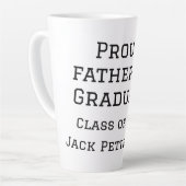 20誇りを持ったXXの大学院生の父親が名前を追加 カフェラテマグ (左アングル)
