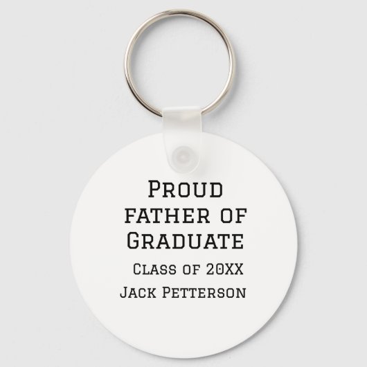 20誇りを持ったXXの大学院生の父親が名前を追加 キーホルダー (正面)