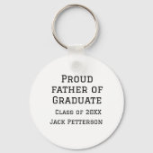 20誇りを持ったXXの大学院生の父親が名前を追加 キーホルダー (裏面)