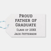 20誇りを持ったXXの大学院生の父親が名前を追加 ギフトタグ (裏面横)