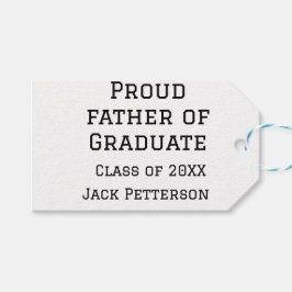 20誇りを持ったXXの大学院生の父親が名前を追加 ギフトタグ