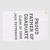 20誇りを持ったXXの大学院生の父親が名前を追加 ゴルフタオル (横)