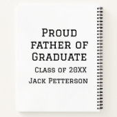 20誇りを持ったXXの大学院生の父親が名前を追加 ノートブック (裏面)