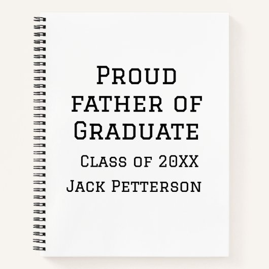 20誇りを持ったXXの大学院生の父親が名前を追加 ノートブック (正面)