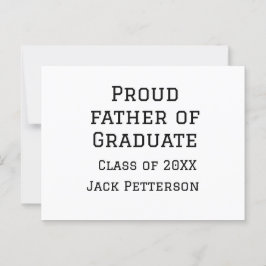 20誇りを持ったXXの大学院生の父親が名前を追加 ポストカード