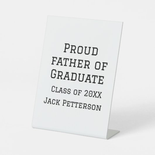 20誇りを持ったXXの大学院生の父親が名前を追加 台座サイン (正面)