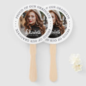 20誇りを持ったXX卒シンプル業写真 ハンドファン (正面&裏面)