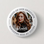 20誇りを持ったXX卒シンプル業写真 缶バッジ (正面)